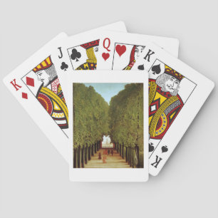 Alleyway in the Park of Saint-Cloud, 1908 (Öl auf Spielkarten