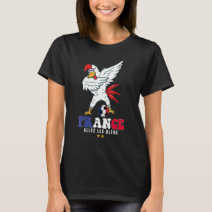 Allez les Bleus France - Fußballflagge Rooster Dab T-Shirt