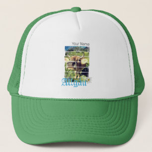 Allgäu Alpen Vintage Kuh Bayern Deutschland Souven Truckerkappe