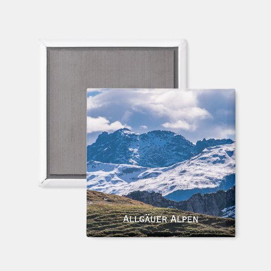 Allgäuer Alpen Magnet (Vorderseite/Rückseite)
