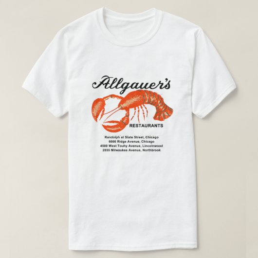 Allgauer Restaurants in Illinois T-Shirt (Design vorne)