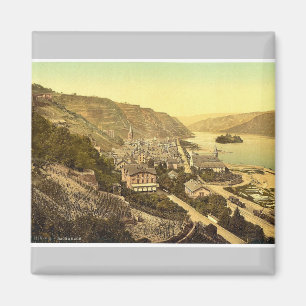 Allgemeine Ansicht, Bacharach, der Rhein, Deutschl Magnet