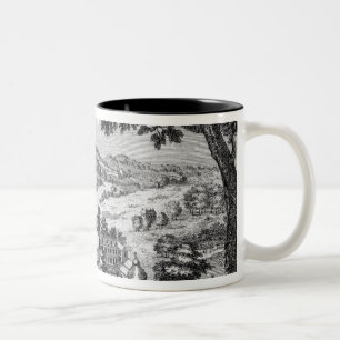 Allgemeine Ansicht der Abtei von Port-Royal-DES Zweifarbige Tasse