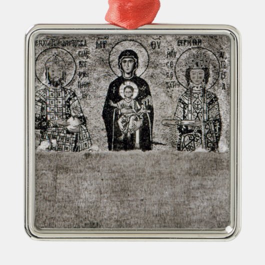 Allgemeine Ansicht der John-Platte Silbernes Ornament (Vorne)