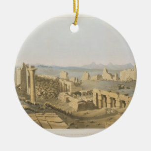 Allgemeine Ansicht der Ruinen des großen Tempels Keramik Ornament