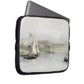 Allgemeine Ansicht der Ruinen von Luxor vom Nil, Laptopschutzhülle (Vorne Rechts)