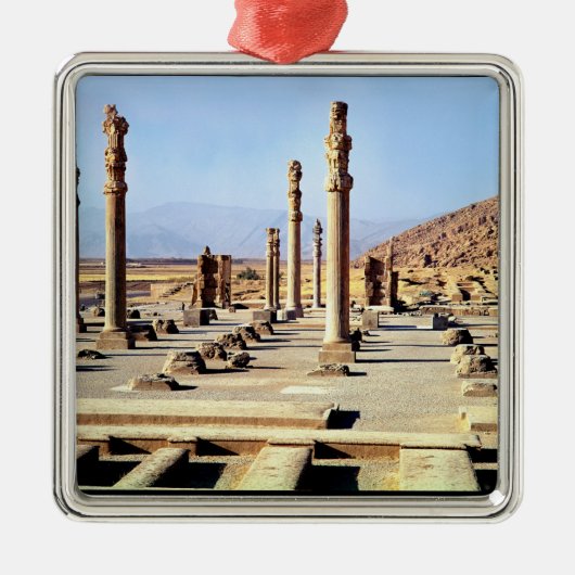 Allgemeine Ansicht des Apadana gründete c.518 BC Ornament Aus Metall (Vorne)