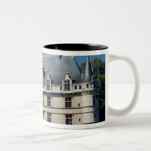 Allgemeine Ansicht des Chateaus D'Azayle-Rideau Zweifarbige Tasse