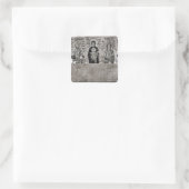Allgemeine Ansicht des John Panel Quadratischer Aufkleber (Tasche)