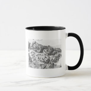 Allgemeine Ansicht des Kampfes von Muhlberg Tasse