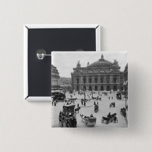 Allgemeine Ansicht des Paris-Opernhauses Button (Vorne & Hinten)