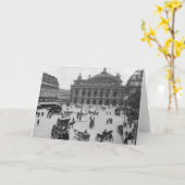 Allgemeine Ansicht des Paris-Opernhauses Karte (Gelbe Blume)