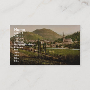 Allgemeine Ansicht, Lourdes, Pyrenäen, Frankreich Visitenkarte
