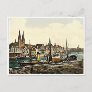 Allgemeine Ansicht, Lübeck, Deutschland klassische Postkarte