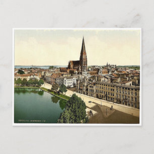Allgemeine Ansicht, Schwerin, Mecklenburg-Schwerin Postkarte