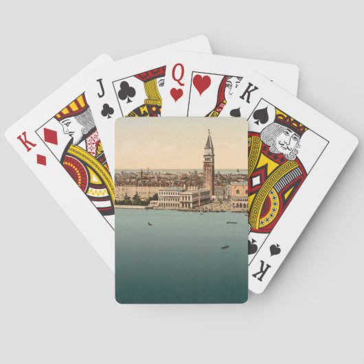 Allgemeine Ansicht Venedigs, Venedig, Italien Spielkarten (Rückseite)