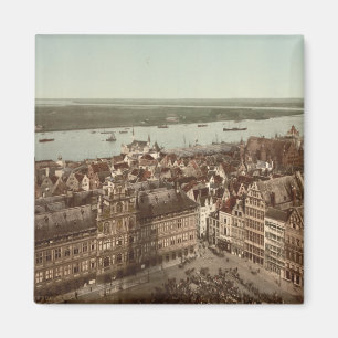 Allgemeine Ansicht von Antwerpen I, Belgien Magnet