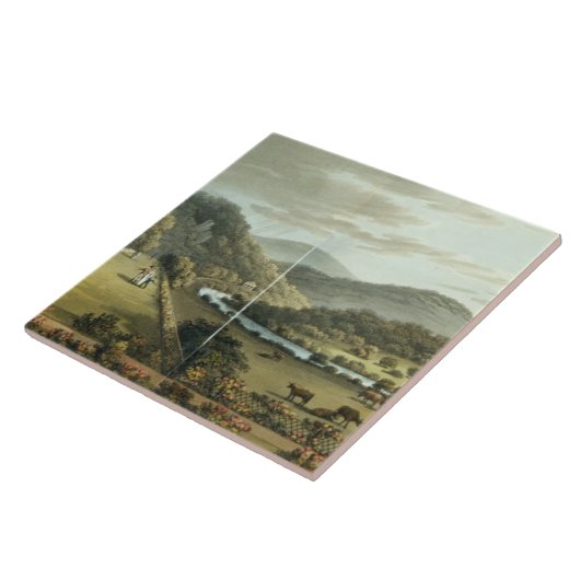 Allgemeine Ansicht von den Süd- und Ostfronten von Fliese (Seite)