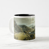 Allgemeine Ansicht von den Süd- und Ostfronten von Zweifarbige Tasse (Vorderseite Links)