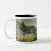 Allgemeine Ansicht von den Süd- und Ostfronten von Zweifarbige Tasse (Links)