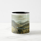 Allgemeine Ansicht von den Süd- und Ostfronten von Zweifarbige Tasse (Mittel)