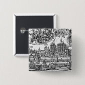 Allgemeine Ansicht von Köln, 1531 (Stich) (b/w pho Button (Vorne & Hinten)