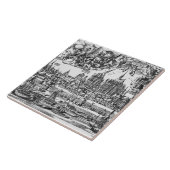 Allgemeine Ansicht von Köln, 1531 (Stich) (b/w pho Fliese (Seite)