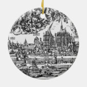 Allgemeine Ansicht von Köln, 1531 (Stich) (b/w pho Keramikornament (Hinten)