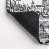 Allgemeine Ansicht von Köln, 1531 (Stich) (b/w pho Mousepad (Ecke)