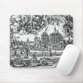 Allgemeine Ansicht von Köln, 1531 (Stich) (b/w pho Mousepad (Mit Mouse)