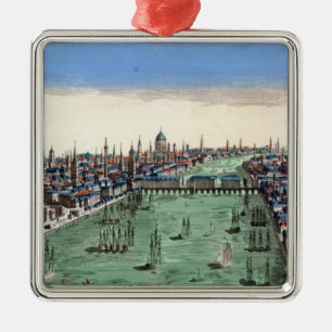 Allgemeine Ansicht von London Silbernes Ornament