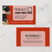 ALLGEMEINE AUFTRAGNEHMER-VISITENKARTE VISITENKARTE (Vorne/Hinten)