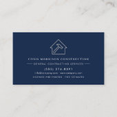 Allgemeine Bauunternehmer Holztextur-QR-Code Visitenkarte (Vorderseite)