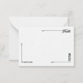 Allgemeine Blank Note Card Tulips Faith Mitteilungskarte (Rückseite)