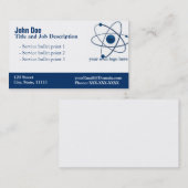 Allgemeine blaue elegante Visitenkarte (Vorne/Hinten)