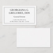 Allgemeine Dentist-Visitenkarte Visitenkarte (Vorne/Hinten)
