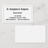 Allgemeine Dentist-Visitenkarte Visitenkarte (Vorne/Hinten)
