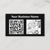 Allgemeine Druckerdarstellung und QR-Code Visitenkarte (Vorderseite)