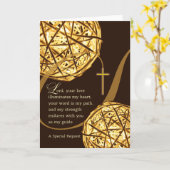 Allgemeine Einladung mit Christlichem Thema Illumi (Gelbe Blume)