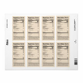 Allgemeine Ernährungsfakte - Muster für ein Lebens (Vorne)