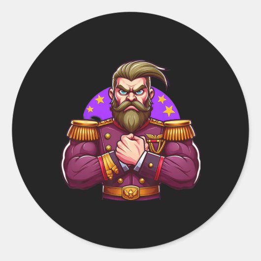 Allgemeine Flechtmuskeln Fan Lover Bodybuilding Gy Runder Aufkleber (Vorderseite)