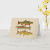 Allgemeine Forelle-Gruß-Karte Karte (Gelbe Blume)