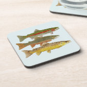 Allgemeine Forelle-Untersetzer Untersetzer (Linke Seite)