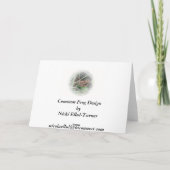 allgemeine Froschgrußkarte Karte (Rückseite)