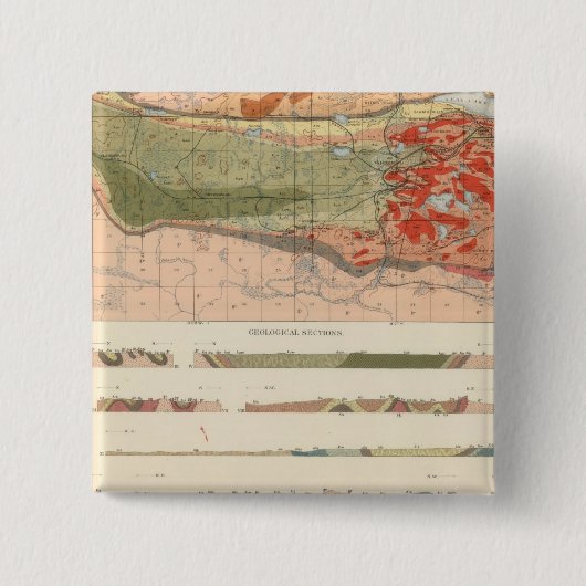 Allgemeine geologische Karte des Bezirks Marquette Button (Vorderseite)