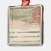 Allgemeine geologische Karte des Bezirks Marquette Silbernes Ornament (Links)