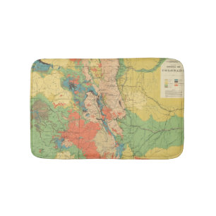 Allgemeine geologische Karte von Colorado Badematte