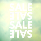 Allgemeine Geschäftsstelle mit einfacher Verkaufsf Fensteraufkleber (Blatt 3)