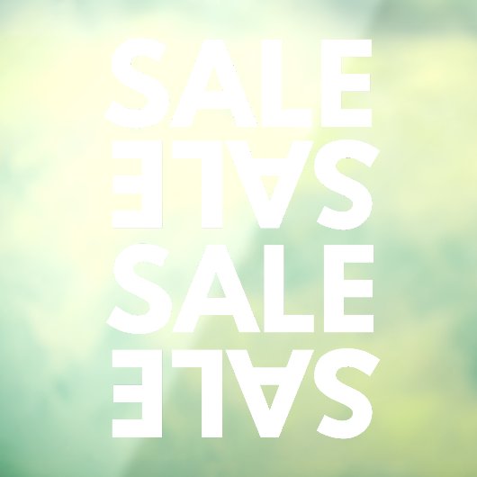 Allgemeine Geschäftsstelle mit einfacher Verkaufsf Fensteraufkleber (Blatt 3)