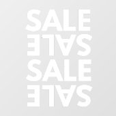 Allgemeine Geschäftsstelle mit einfacher Verkaufsf Fensteraufkleber (Blatt)